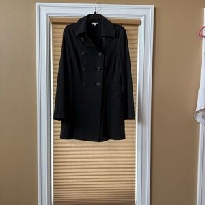 CAbi Black Double-Breasted Pea Coat